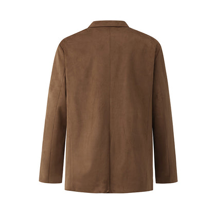 Casual Loose Fit Single-breasted Suit Jacket