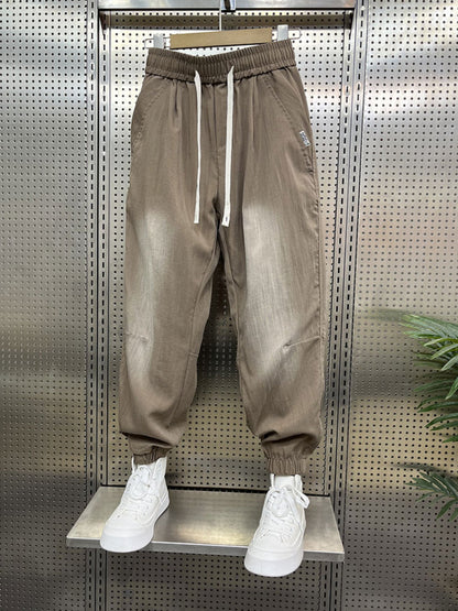 Loose-fitting Linen Casual Gradient Harem Pants