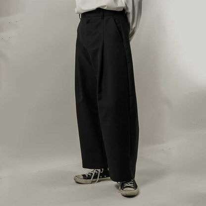Men's Casual Workwear Retro Loose Casual Wide Leg Pants