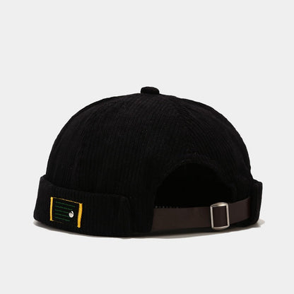 Round-top Corduroy Retro Hat