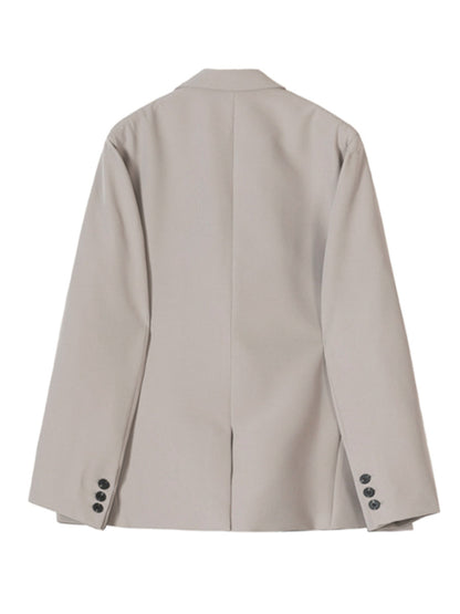 Korean Style Loose Casual Single-breasted Blazer