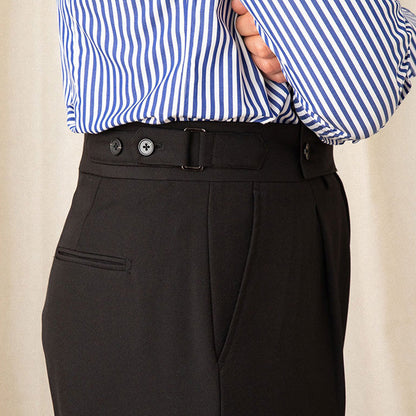 Men's Business Casual Straight Trousers