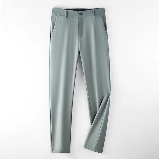 Men's Slim Solid Color Business Formal Casual Pants