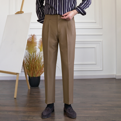 Men's Business Casual Straight Trousers