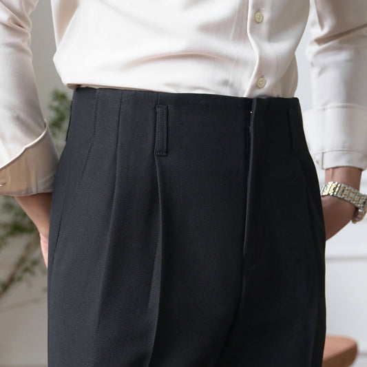 Men's Business Casual Straight Trousers