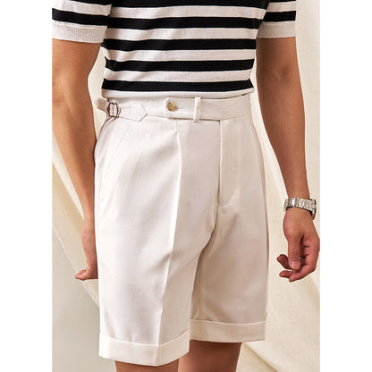 Italian Linen Non-iron Straight Breathable Casual Shorts