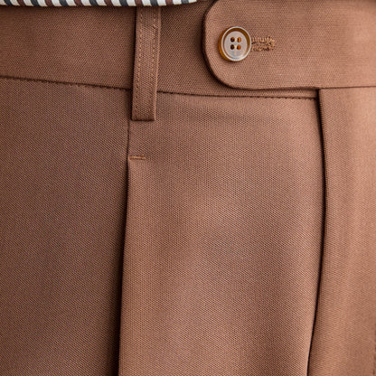 Retro Elastic Waist Non-iron Business Slim Fit Trousers