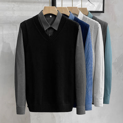 V-neck Business Vest Sweater