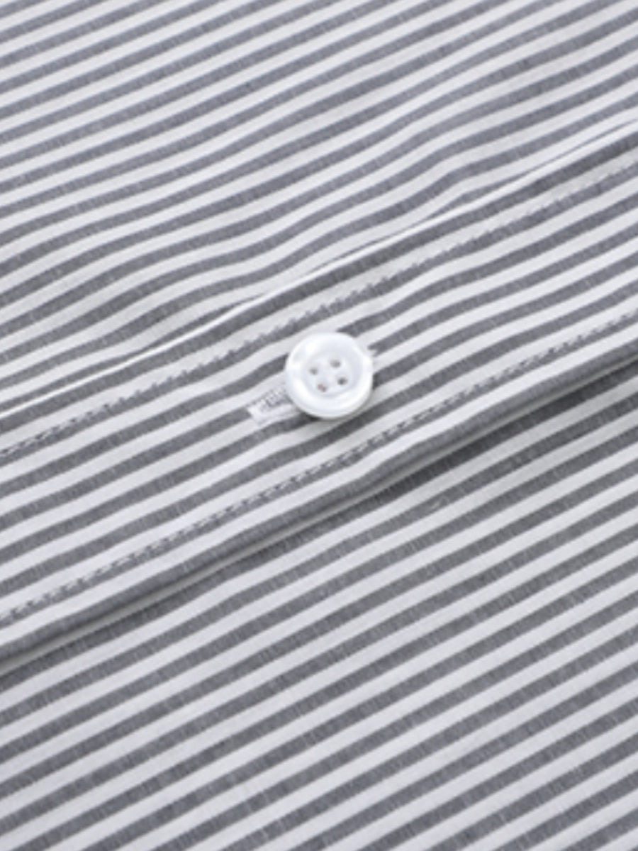 Japanese Retro Striped Loose Casual Shirt