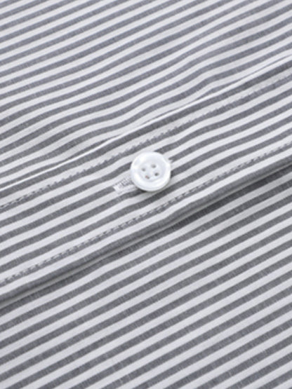 Japanese Retro Striped Loose Casual Shirt
