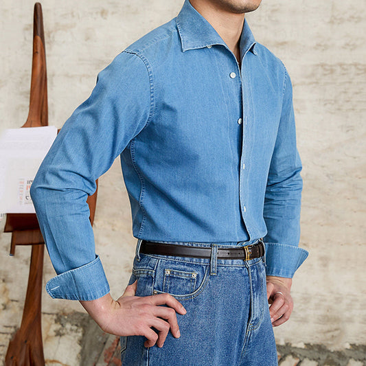 Business Casual Slim Lapel Shirt