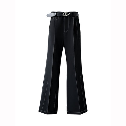 Men's Loose Line Nine-point Casual Trousers with Slight Boot
