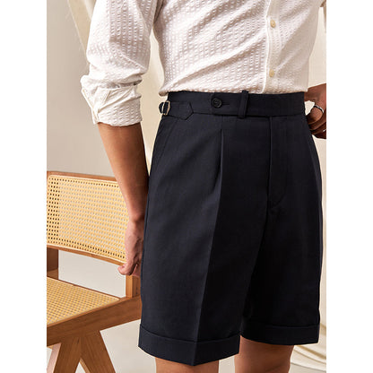 Italian Linen Non-iron Straight Breathable Casual Shorts