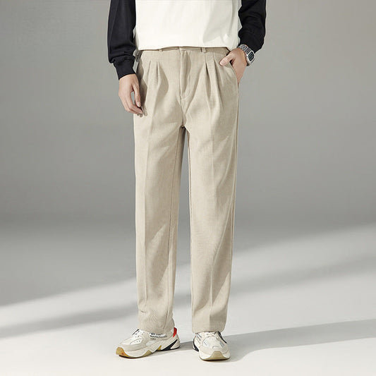 Straight-Leg Loose Casual Pants