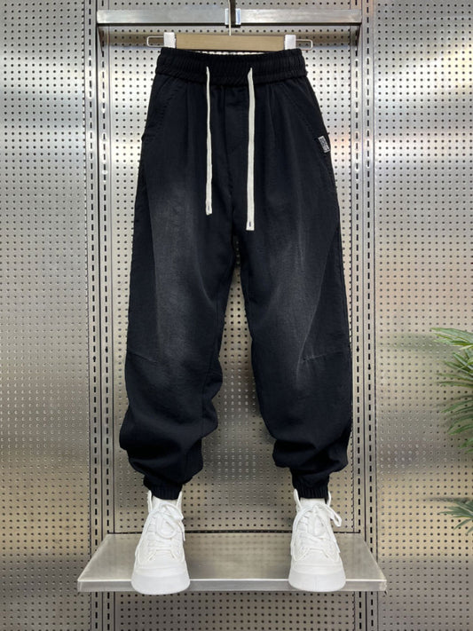 Loose-fitting Linen Casual Gradient Harem Pants