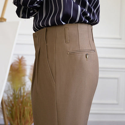 Men's Business Casual Straight Trousers