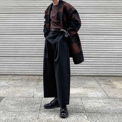 Men's Casual Workwear Retro Loose Casual Wide Leg Pants