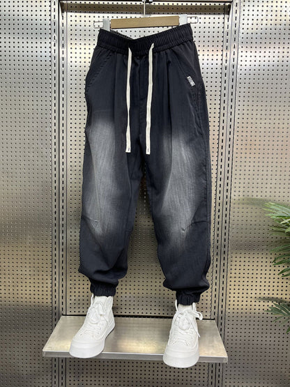Loose-fitting Linen Casual Gradient Harem Pants