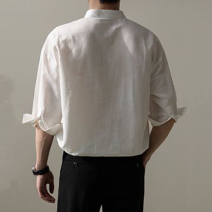 Stand Collar Casual Business Shirt