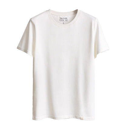 Mens Retro Short-sleeved Casual Bottoming Shirt