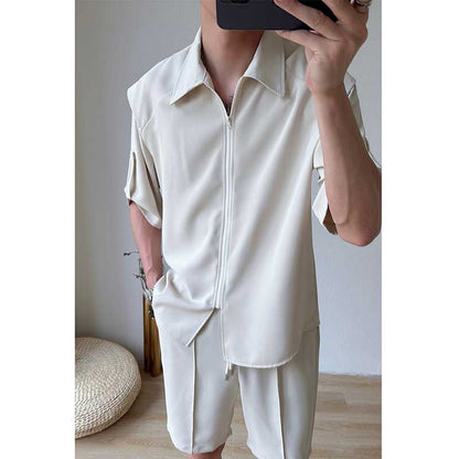 Casual Clothes Shirt Short Suit