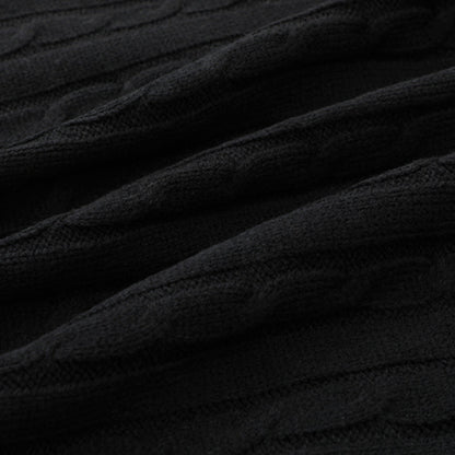 Round Neck Twist Pullover Warm Loose Sweater