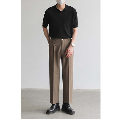 Men's Short Sleeve Knitted Sweater
