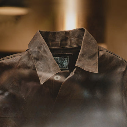 American Retro Workwear Heavy Canvas Waxed Jacket