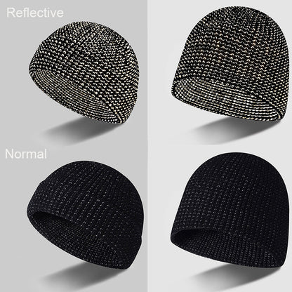 Reflective Silk Knitted Cap