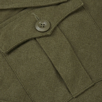 Vintage Military Mid-length Over-the-knee Coat
