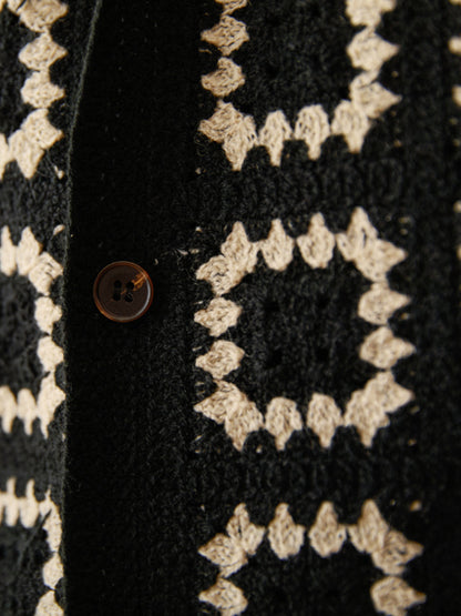 Summer Knitted Loose Casual Cardigan Shirt