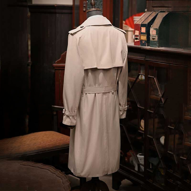 Double Breasted Business Casual Raglan Sleeve Coat