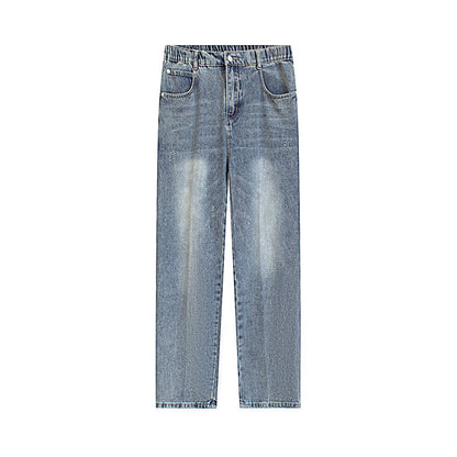 Retro Casual Straight Jeans