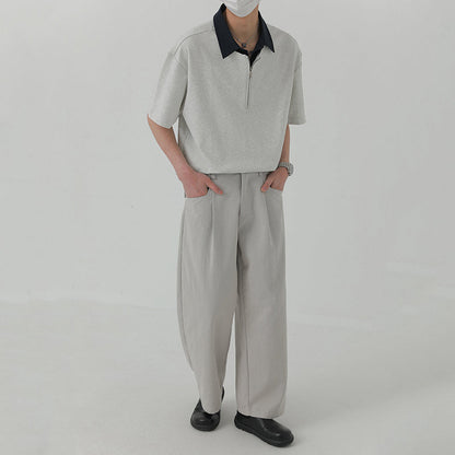Patchwork Fake Two-piece POLO Shirt