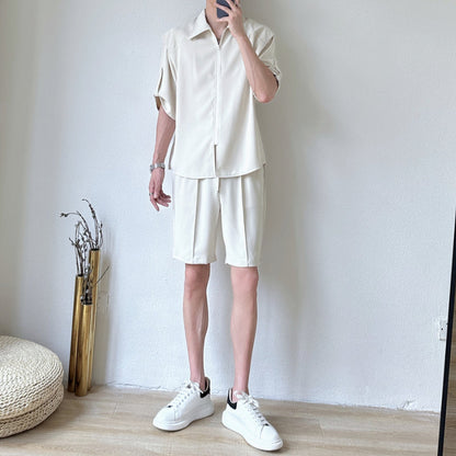 Casual Clothes Shirt Short Suit
