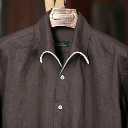 Linen Italian Casual Button Vintage Shirt