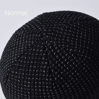 Reflective Silk Knitted Cap