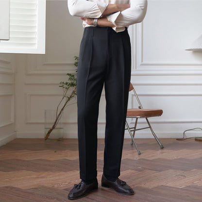 Men's Business Casual Straight Trousers