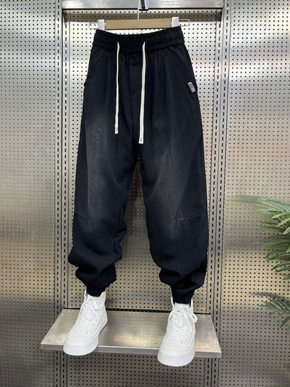 Loose-fitting Linen Casual Gradient Harem Pants
