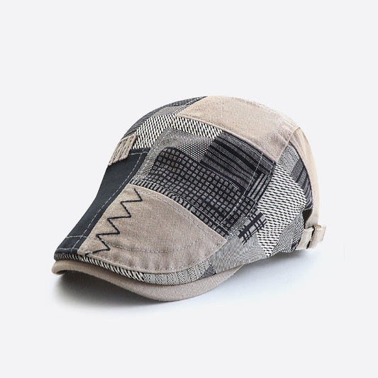 Retro Spliced Lattice Beret