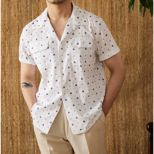 Men's Short Sleeve Printed Shirt