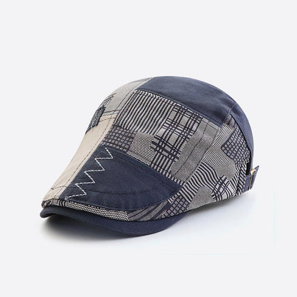 Retro Spliced Lattice Beret