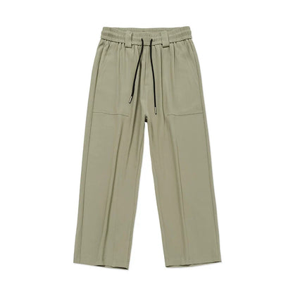 Summer Ice Silk Thin Loose Straight Casual Pants