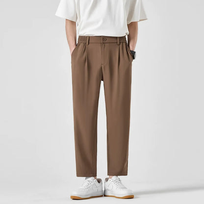 Loose Ice Silk Thin Casual Straight Pants