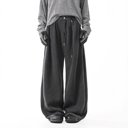 Washed Loose Wide-leg Straight Sweatpants