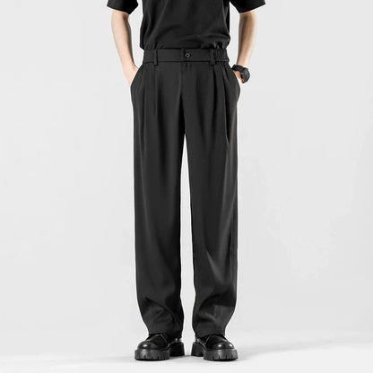 Drape Casual Thin Loose Straight Long Trousers