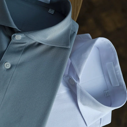 Men's Slim Fit Business Casual Long Sleeve Shirt