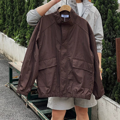 Men's Summer Casual Loose Retro Thin Sun Protection Suit