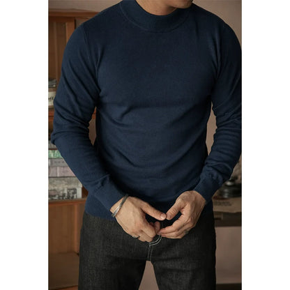 Vintage Half Turtleneck Knitted Sweater