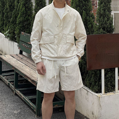 Men's Summer Casual Loose Retro Thin Sun Protection Suit